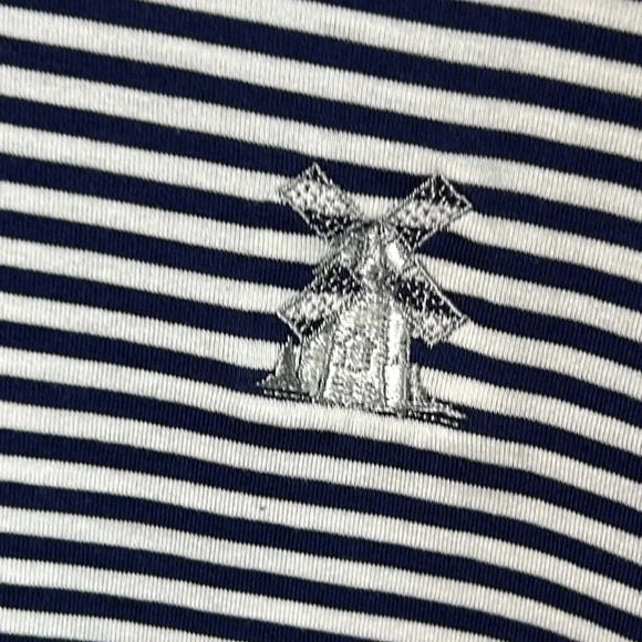 Peter Millar golf shirt,men XL.Blue,striped,Windmill Lakes polo shirt EC - Picture 6 of 11
